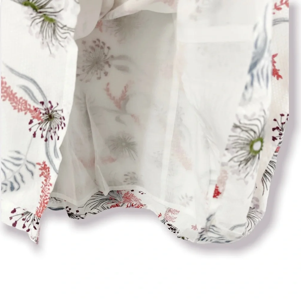 Magali Pascal Anthropologie Wildflower Ruffled Blouse Large
